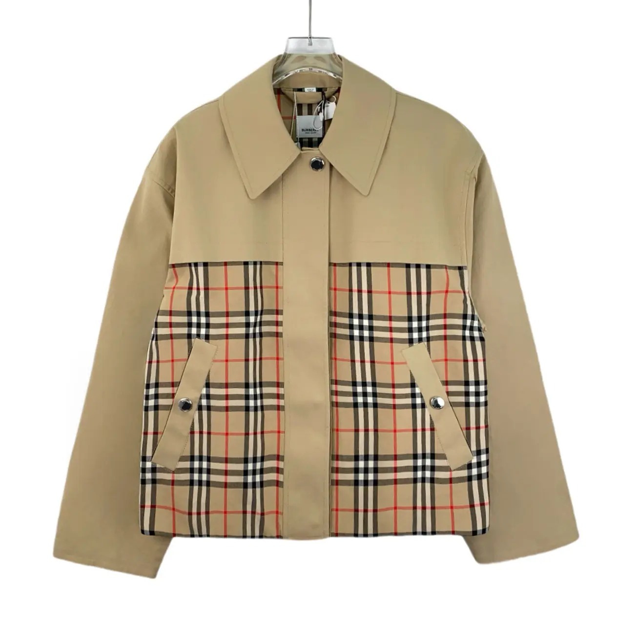 RDLT— Burberry Brown Check Cotton Jacket Size 38