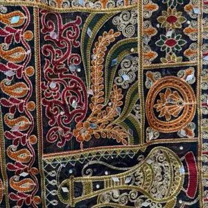 Organza Embroidered Multi Fancy Phulkari Work Dupatta for Women