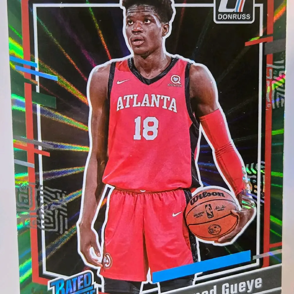 Mouhamed Gueye - 2023-24 Panini Donruss Basketball Rated Rookie Green Laser #243