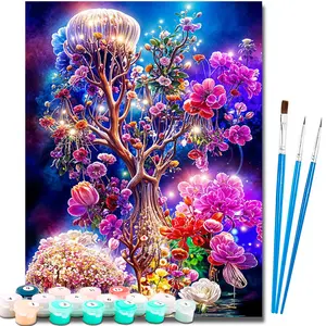 Paint by Numbers Kit for Adults Beginner,Easy Adult Paint by Number Kits on Canvas DIY Painting for Surprise Gift Home Wall Decor 16x20 Inch