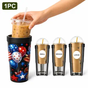 1 Pc 32oz Patriotic Balloon Insulated Cooler Cup, Double Wall, Leak-Proof Lid, Cold Drinks Stay Cold 24H, Hot Drinks Stay Warm 12H, Perfect Holiday Gift, Stylish & Durable, Ideal for Daily Use, BBQ, Party, Travel