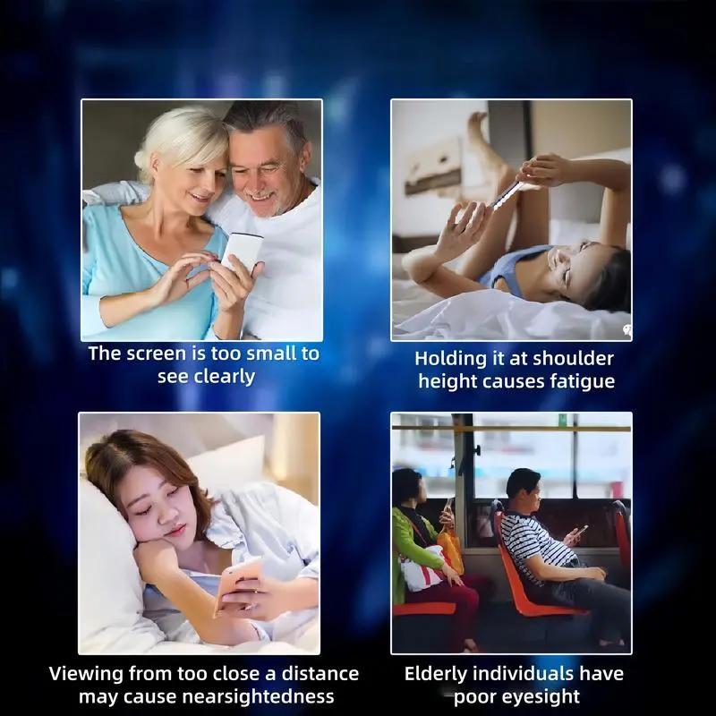 Mobile screen amplifier ultra clear blue light eye protection large screen folding portable drama tracking tool online course live broadcast projection magnifying glass