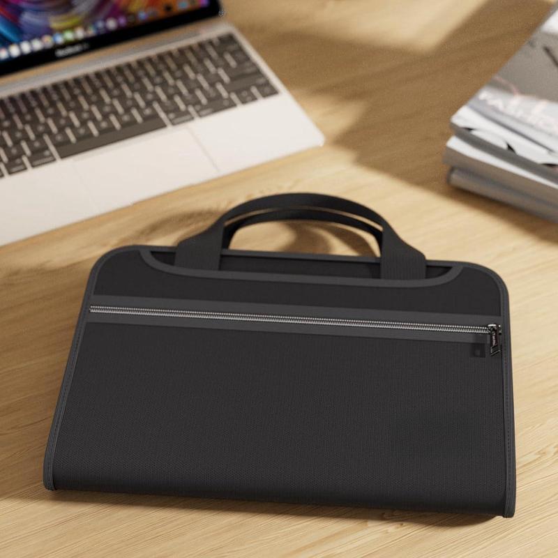 Fireproof File Folder with Handle, Large Capacity A4 File Bag, Test Paper Folder, Data Paper Organizer Storage Bag, Office Stationery & Supplies, Soft Letter Clutch Fireproof File Folder with Handle, Large Capacity A4 File Bag, Test Paper Folder, Data Paper Organizer Storage Bag, Office Stationery & Supplies, Soft Letter Clutch