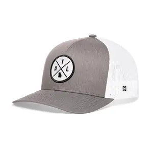 Atlanta Trucker Hat  |  Gray-White ATL X Snapback