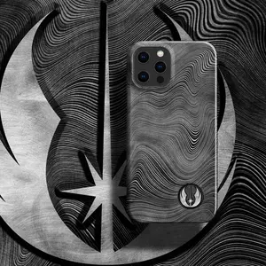 Jed.i Order Beskar Phone Case Silver Edition, Space Wars, Movie Lovers  Fit for iPhone 17 16 15 14 13 12, Samsung Galaxy 25 S24 S23 S22