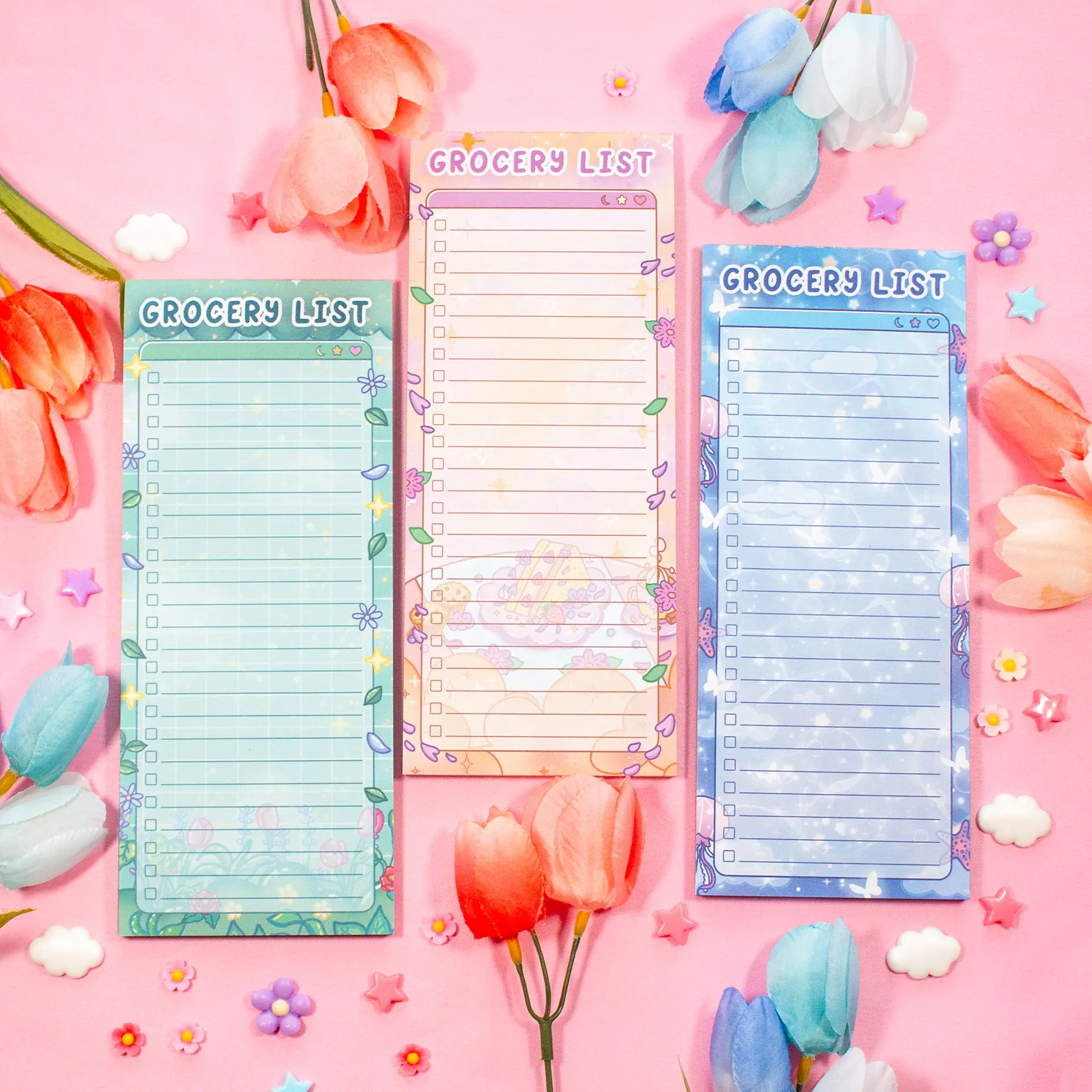 Grocery List Notepad with Magnet Backing Grocery List Notepad with Magnet Backing