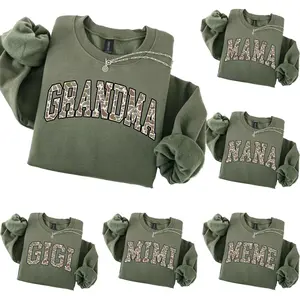 Custom Grandma Heart Sweatshirt | Personalized Grandparent Gift | Camouflage Grandma, Mama, Nana, Auntie, Mimi, Gigi, Mamaw, Gammie Shirt