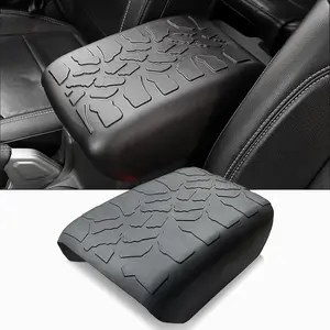Center Console Armrest Cover Fit for 2018-2024 Jeep Wrangler JL JLU & Jeep Gladiator JT Armrest Storage Soft Mat Pet Antiscratch Mat Cover car  arm  rest  pad Seat Protectors Cushion Truck