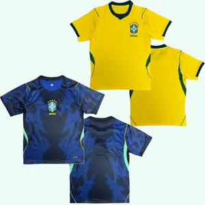 2026 Brazil National Soccer Team Style Jersey Shirt, Patriotic Football Jersey, All Over Print Unisex Soccer Jersey, Sports Fan Apparel Top
