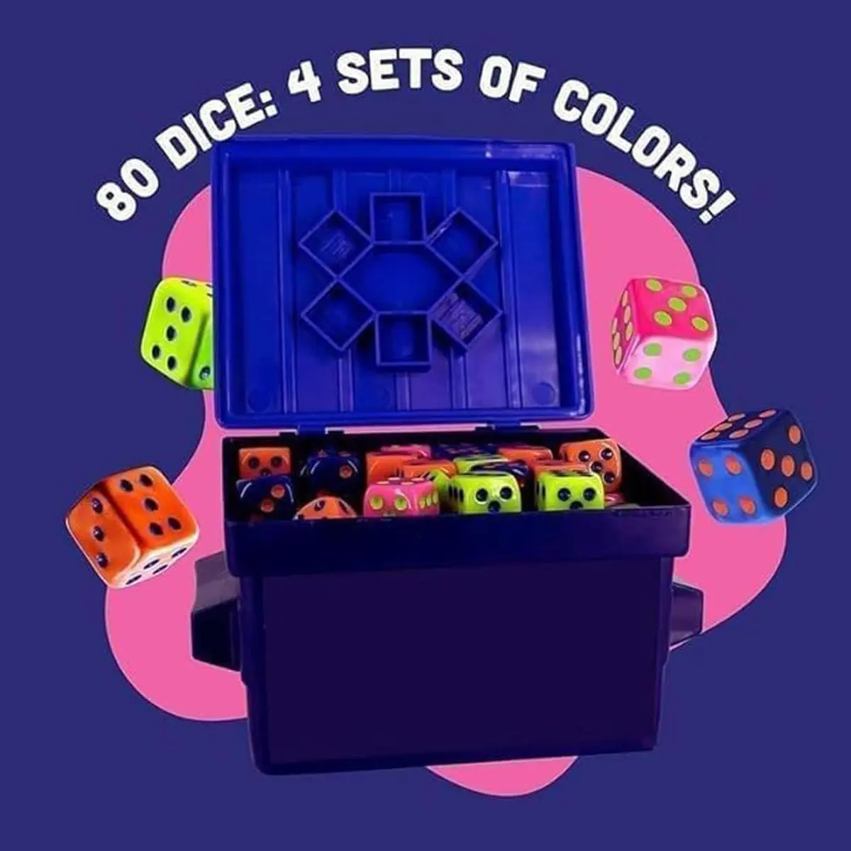 【Deals For You Days】Unisex Fast-Paced Dice Battle - 2-6 Players Family Game Night Essential, 5-10 Min Quick Play Construction & Sports Themed Complete Set for 3 Months+ Age Group