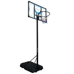 FIZCKEOM 10ft Regulation Basketball Hoop, 5.7-10ft Height Adjustable Outdoor Goal w/Shock Absorbent Rim, Basketball Stand 44in Backboard with Wheels