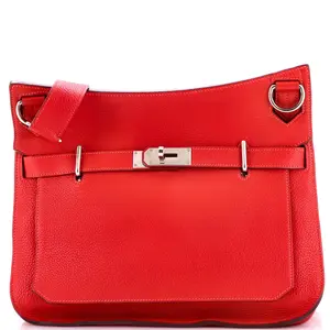 Pre-owned HERMÈS material Messenger Bags Hermes Jypsiere Bag Clemence 34 by Rebag