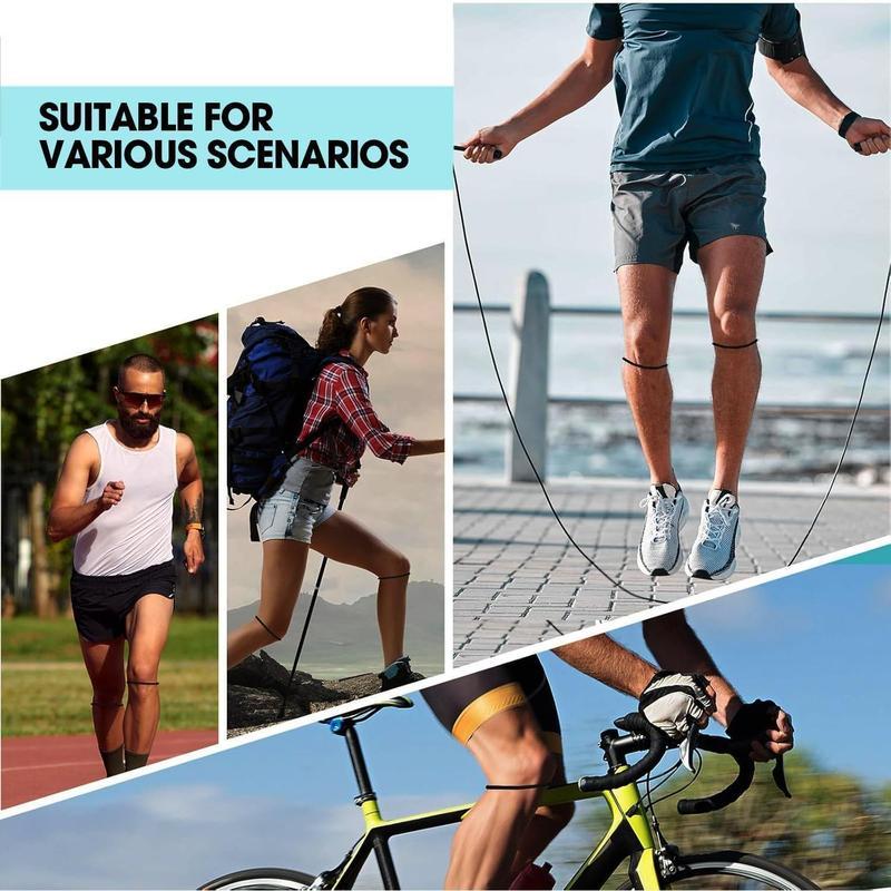 Silicone Patellar Tendon Support Straps Breathable Knee Bands for Basketball Running & Sports Stabilizing Patella Belt for Men Women Workouts Durable & Stylish