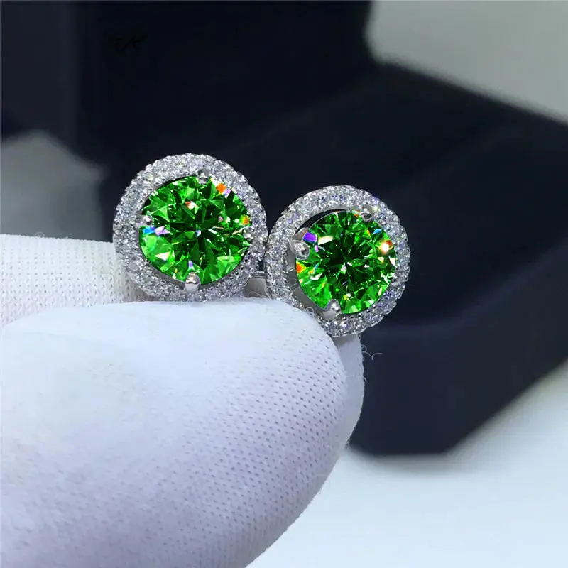 A2:Green Moissanite (round)
