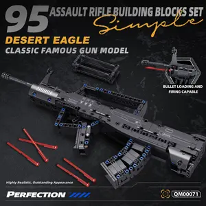 430pcs 95-Style Building Block Gun Set, Toy Display Piece, Suitable for Boys Aged 6+, Perfect Gift for Kids