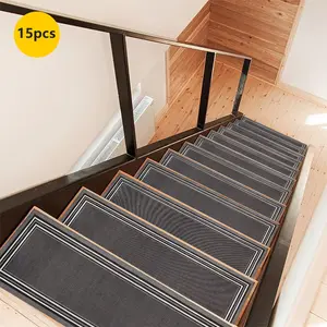 Non-Slip Stair Carpet, Step Protection Carpet, Decorative Bordered Stair Mat for Home Decoration & Bedroom Accessories - Suitable for Indoor, Outdoor Stairs & Multiple Scenarios, Boho Style Rug, Boho Runner Rug, Decorative Area Rug