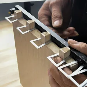 Tail-tenon Marking Ruler, Woodworking Dovetail Scribing Ruler, Hand Measuring Tool for Woodworking, Woodworking Square Protractor, DIY, Home Decor