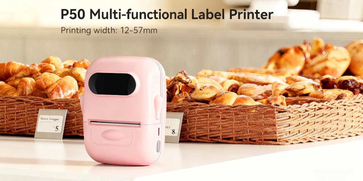 Label Maker, label printer, portable wireless Bluetooth printer, can print item labels, product labels, document labels, food stickers, etc. Compatible with Apple and Android. Black Friday .home
