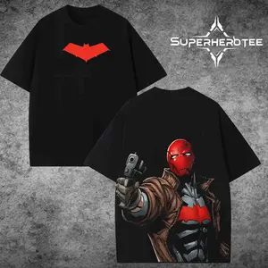 [ superhero tee ] Red Hood V2 Premium Cotton T-Shirt, Jason Todd Graphic Shirt,  Robin Comic T-Shirt, Character Comics Fans Shirt, Superhero T-Shirt, Comic Book Fans T-Shirt, Superhero Graphic Tee