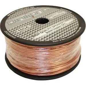 212 MAIN Bulk Speaker Cable - 16 ga, 65-Strand Solid Copper 2-Conductor Speaker Wire, 200ft Long Automotive & Motorcycle Car Lights Device Cable