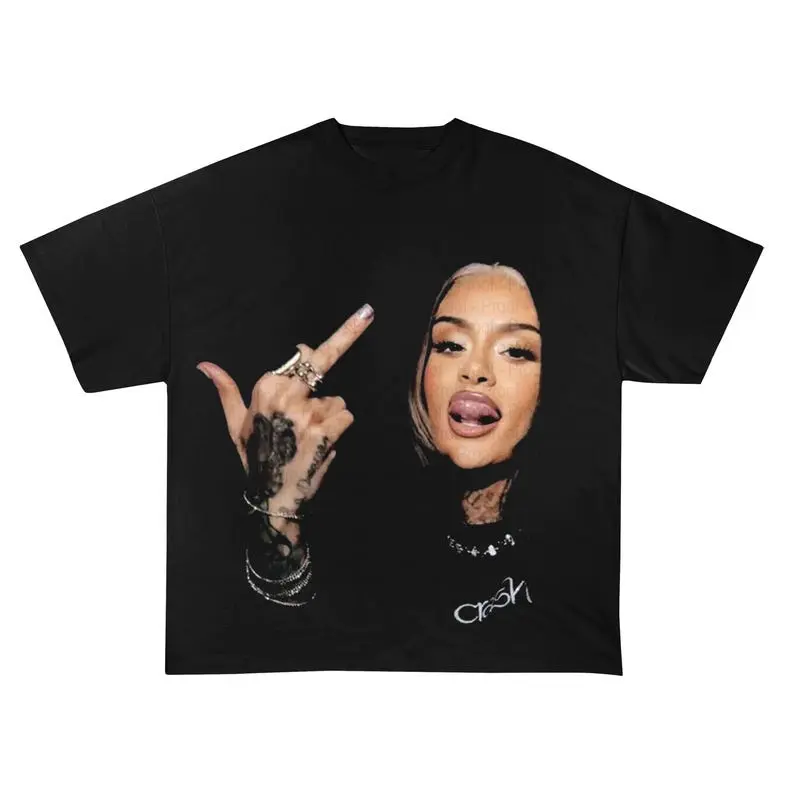 Kehlani middle finger t-shirt Kehlani concert merch - Crash tour merch - R&B artist T-shirt Crewneck Made Using 100% Us Cotton & Printed In The USA