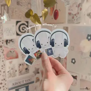 CUSTOM miffy with album sticker | coquette sticker | cute sticker | aesthetic sticker | trendy sticker | laptop decal | downtown girl