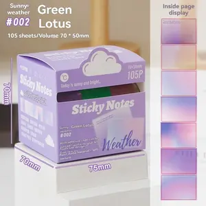 1pc Pearl Pull-Out Adhesive Sticky Notes, Morandi Index Stickers for Students, Small Memo Note Pads, Marking Stickers, School Supplies