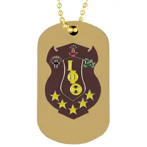 Iota Phi Theta Double Side Dog Tag Necklace