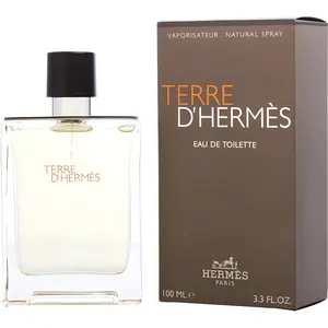 Hermes Men's 3.3 Ounce Terre D'Hermes Eau de Toilette
