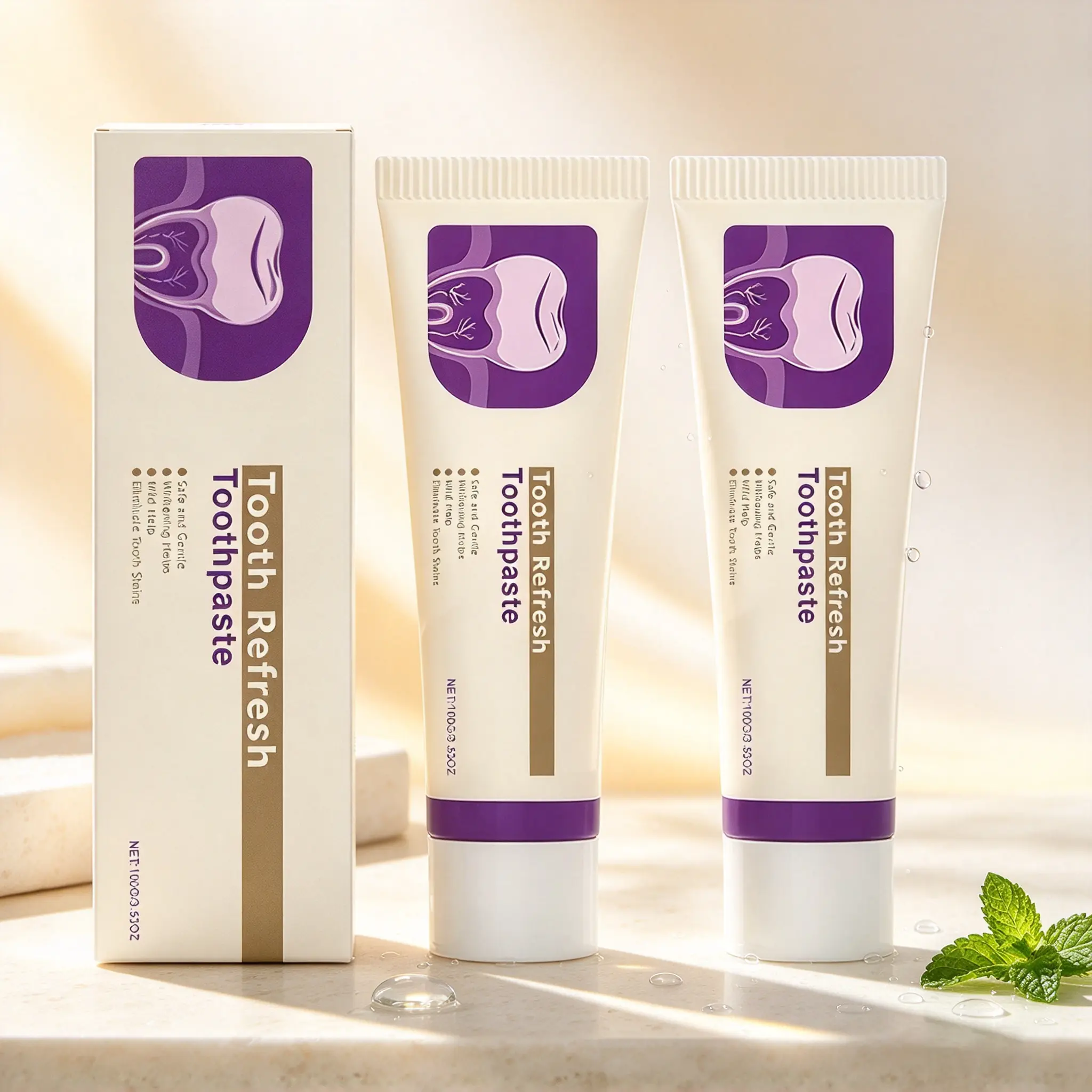 Hydroxyapatite Menthol Toothpaste - Cleansing, Moisture-Boosting Oral Care Product for Daily Use, 24-Month Shelf Life, Fresh Breath & Bright Smile
