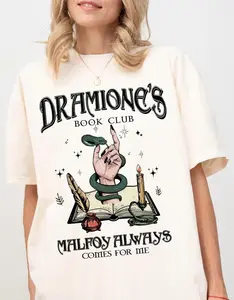 Dramione Shirt, Book Club, Malfoy Always Comes For Me Shirt, Fanfiction Fandom Merch, Bookish Gift, Enemies to Lovers Shirt, Romantasy Shirt