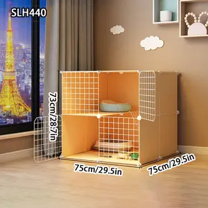 Indoor Cat Cage for Small Homes, Cozy Cat House and Cat Bed, Stylish Cat Cabinet with Spacious Design