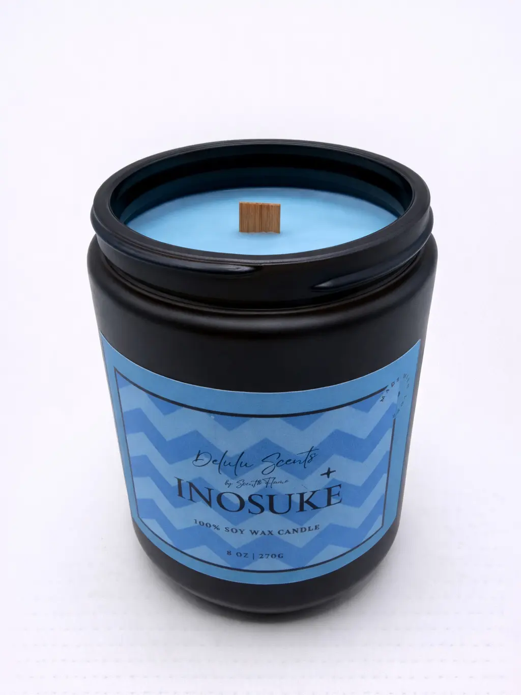 Demon Slayer Inosuke inspired candle