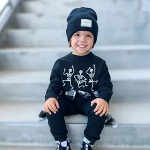 Skeleton Sweatshirt Kids Toddler Youth Halloween Sweater, Skeleton Shirts for Kids Long Sleeve Pullover Girl Boy Toddler Halloween Outfit, Youth Heavy Blend Hooded Sweatshirt