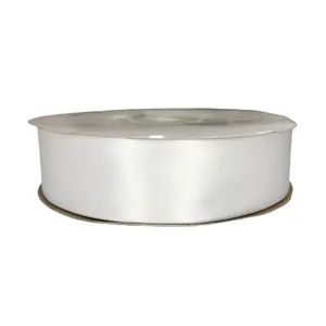 1 1/2" white Satin Ribbon Double-face 100 yds