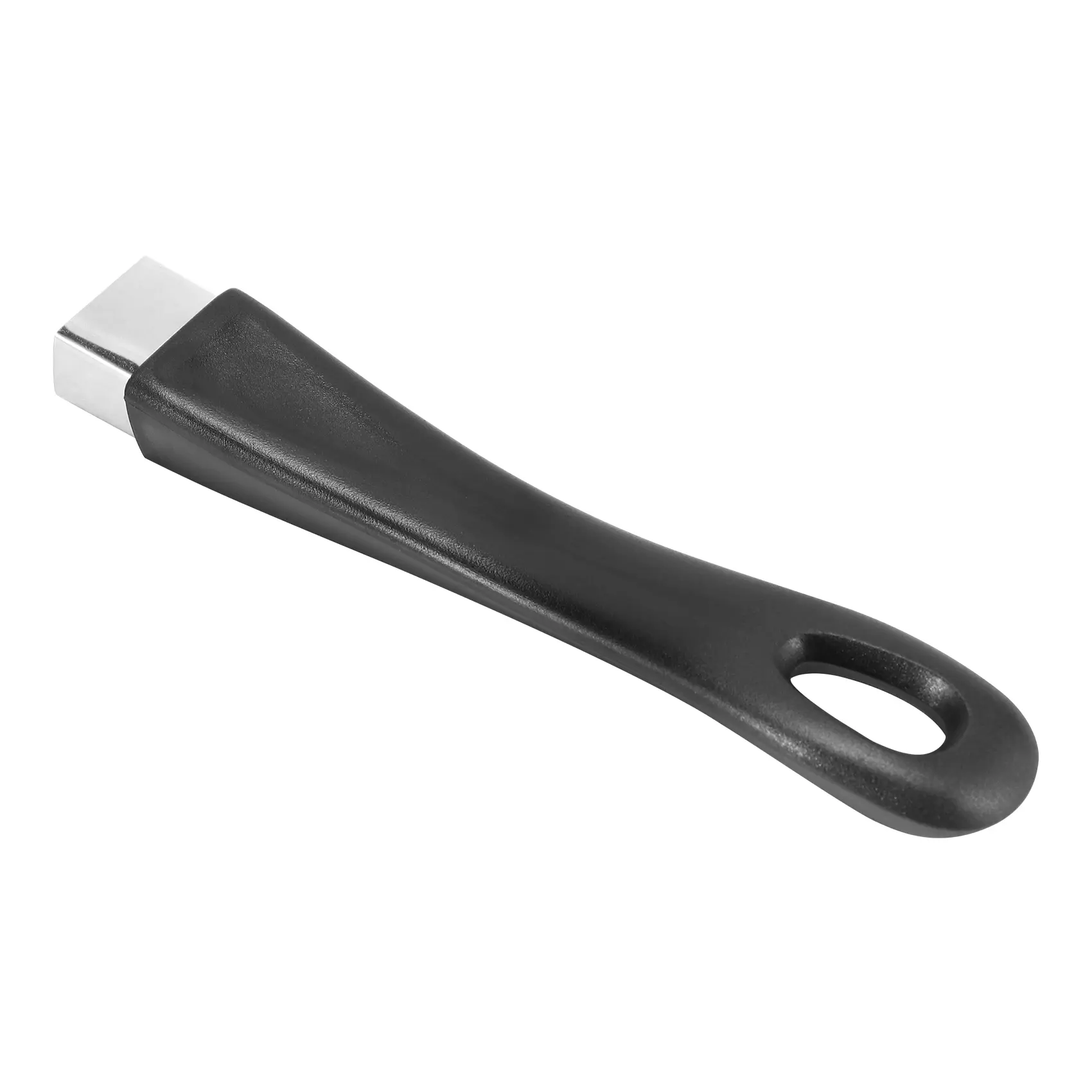 Kitchenware Replacement Grip Handle, 5.9-Inch Black Ergonomic Bakelite and Metal Grip for Pots and Pans, Heat Resistant with Hanging Hole, Cookware, Designed With A Hole, Cooking, 15 X 2.7 X 2.7Cm