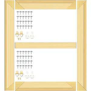 DIY Canvas Stretcher Bars 24X36 Inch Canvas Frame, Sturdy Stretcher Frames for Oil Paintings, Prints,  by Numbers & Posters, Thickness 11/16" x Width 1-1/2" (Need Extra Size to wrap Around The Frame)