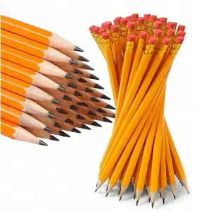 Hb Pencils with Erasers, Set of 10/30/50 Pieces, Ideal for Students Homework Drawing Office Work Record Keeping Essential Daily Writing Tool, Writing Stationery
