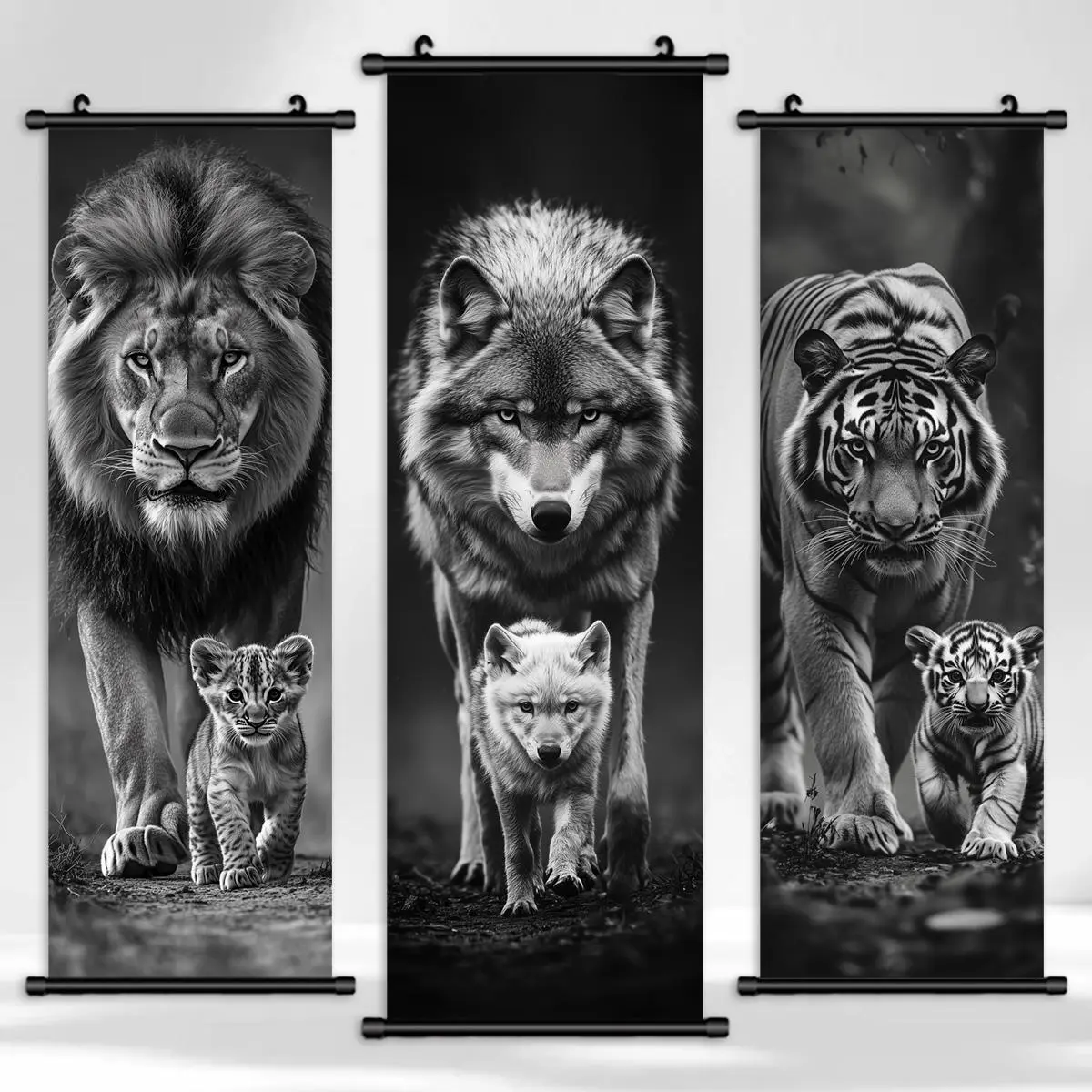 Animal Pattern Wall Art, 3 Counts/set Modern Art Animal Poster, Exquisite Artwork Animal Wall Decoration, Living Room Decorations, Modern Home Decor, Office, Bedroom Decoration, Ornaments