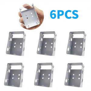 6 PCS 2.63 inch Blind Brackets Low Profile Box Mounting Bracket for Window Blinds