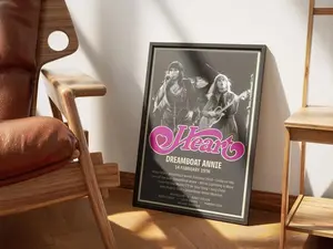 Heart The Band Dreamboat Annie Album Poster, Digital Download, Music Poster, Home Decor, Wall Art, Retro Music Poster, REPLICA