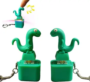 Lizard Button Keychain with Rechargeable LED Light &Realistic Croak-Color-Changing Fun Toy for Kids & Adults