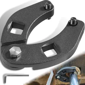 7463 Adjustable Gland Nut Wrench Hydraulic Cylinder Spanner Wrench Adjustable, Removing Hydraulic Cylinders, With 7/32, 1/4 inch Pin, Suitable for Farm & Construction Equipment