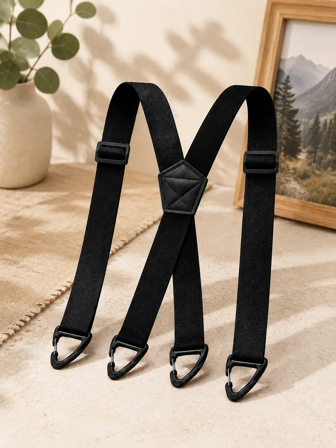 X-Back Hidden Suspenders 1.5 Inch Wide, Under Clothing Heavy Duty Work Suspenders for Men and Women, Adjustable Concealed Support Braces outfits