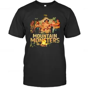 Mountain Monsters Shirt, Mountain Monsters Tee, Monster Shirt, Retro Shirt, Fashion Cotton, Full Colors, Full Sizes, For Men, For Women