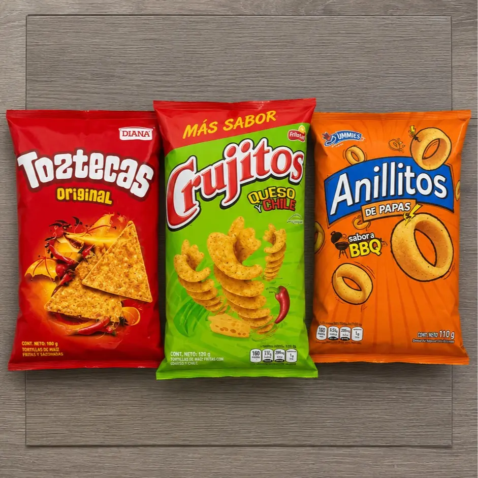 Crispy Corn Snack, TOSTECAS CRUJITOS ANILLITOS