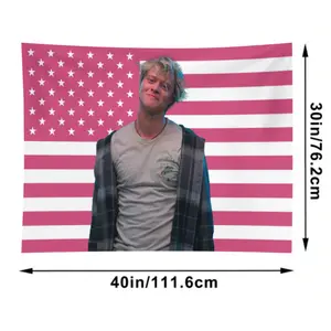Flag 3x5ft JJ Tapestry Pink Rafe America Funny Cameron Maybank Flag poster for College Dorm Decor, Room Decor Flag Merch Gift
