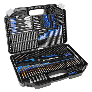 Drill Bit Set, 246 count for Cordless Drill, Drill Driver Bit Set for , Metal, Masonry, Cement and  Bits Set Combo Kit