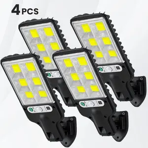 Solar Lights Outdoor Motion Sensor, 2/4 Pack 9000 Lumens Total 648 COB LED 3 Modes Waterproof Security Solar Street Flood Lighs Wall Lamp for Garden Door Yard Pathway Porch Patio