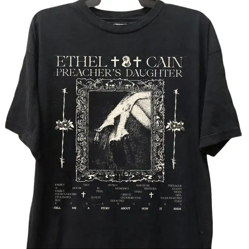Vintage 90s Rock Music Shirt, Ethell Cain Fan T-Shirt, Preacher's Daughter Album Concert